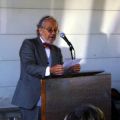 Marcel Garin, concepteur du projet, fait son discours officiel
