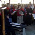 Animation musicale par la chorale l'Eco del Ticino, Ch. Graef à la direction